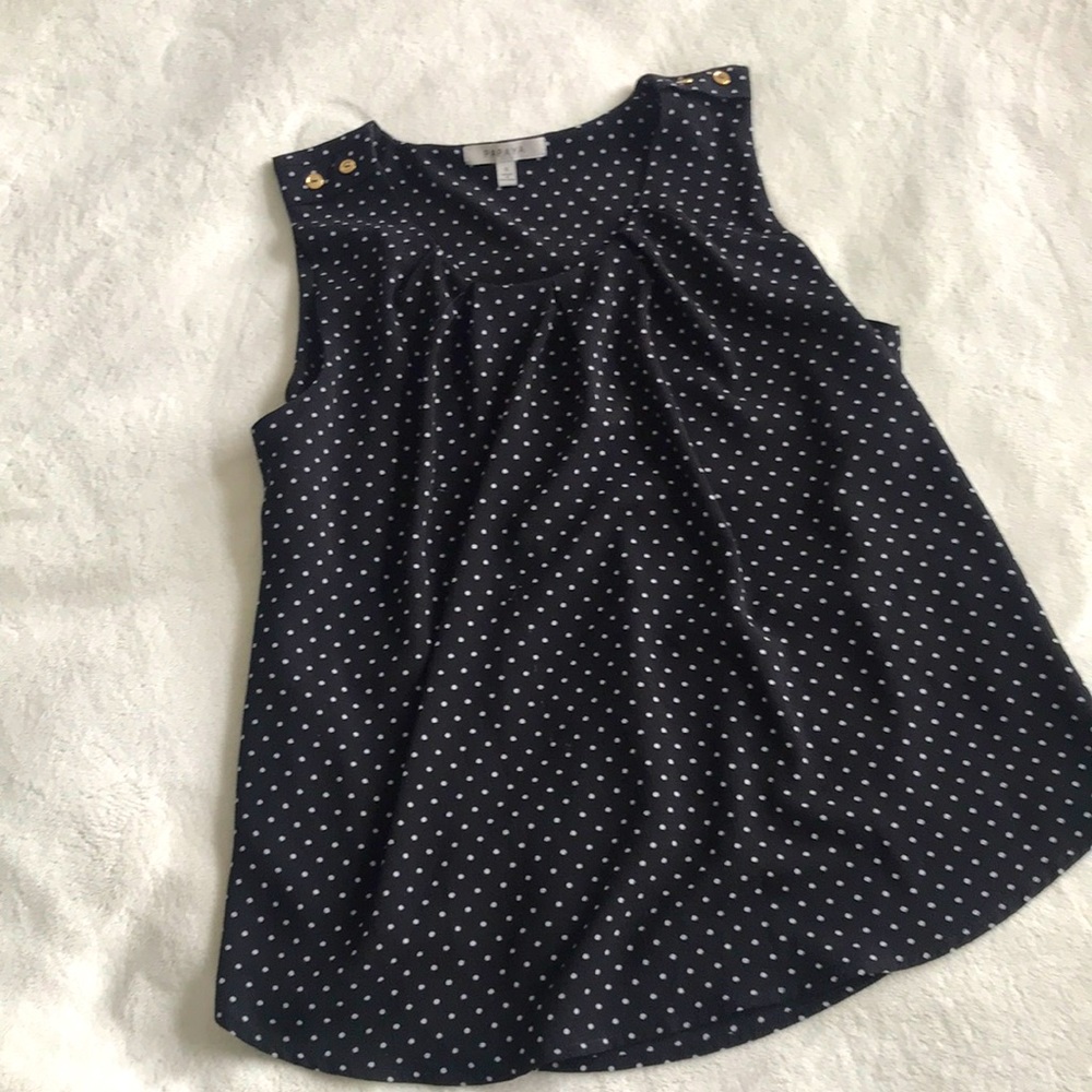 3 for$25 ❤️ - PAPAYA Poka Dot Sleeveless Blouse